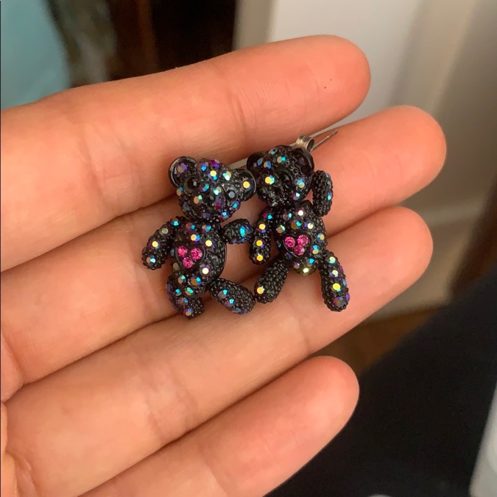 Lala Italia Teddy bear earrings